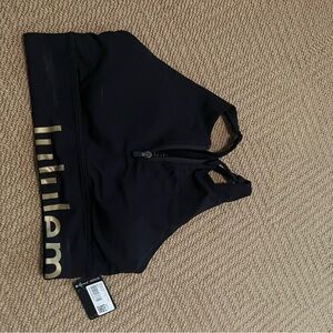 Lululemon Athletica Black and Gold Bra